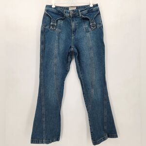 We The Free Flare Jeans Wide Leg Size 31  Festival,western,boho Dark Wash.